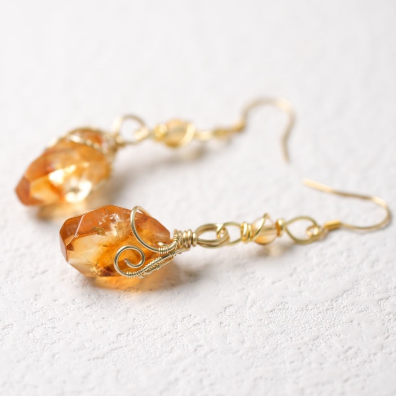 Citrine Stud Earrings—Bringing Wealth and Good Fortune