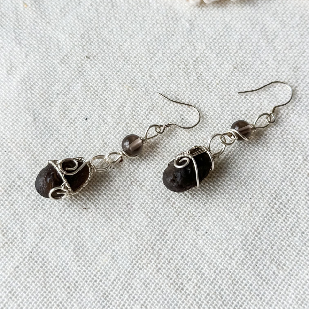 Sirius Meteorite Earrings - Radiance of Cosmic Power