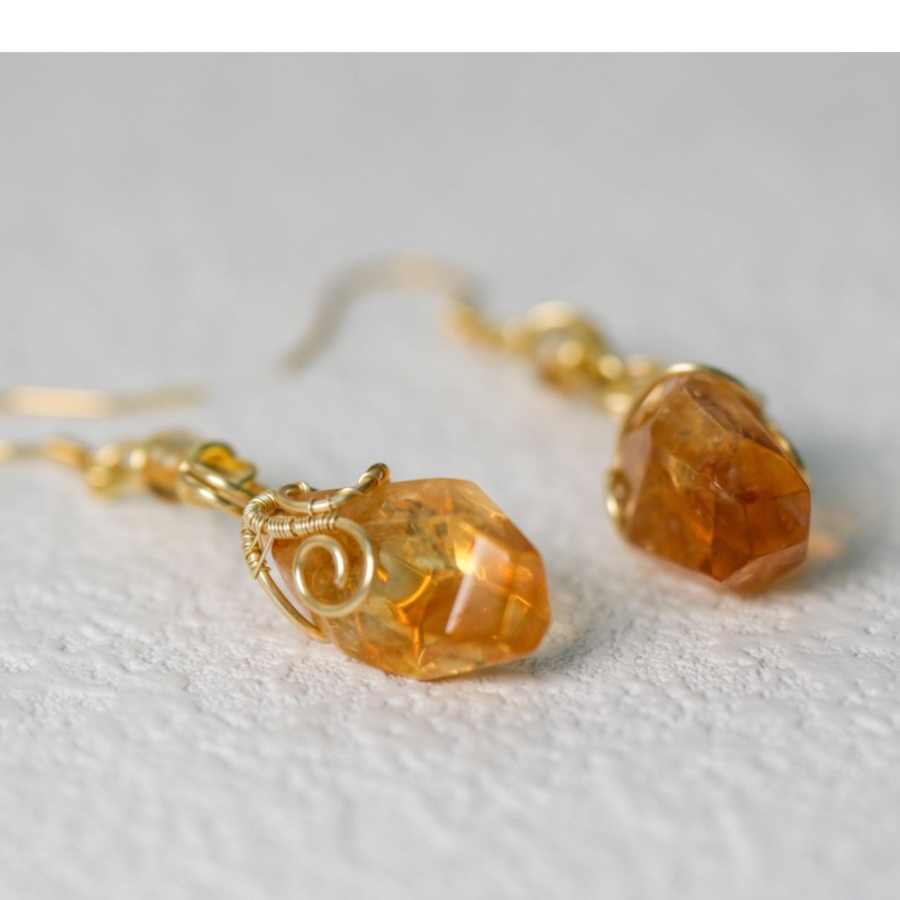 Citrine Stud Earrings—Bringing Wealth and Good Fortune